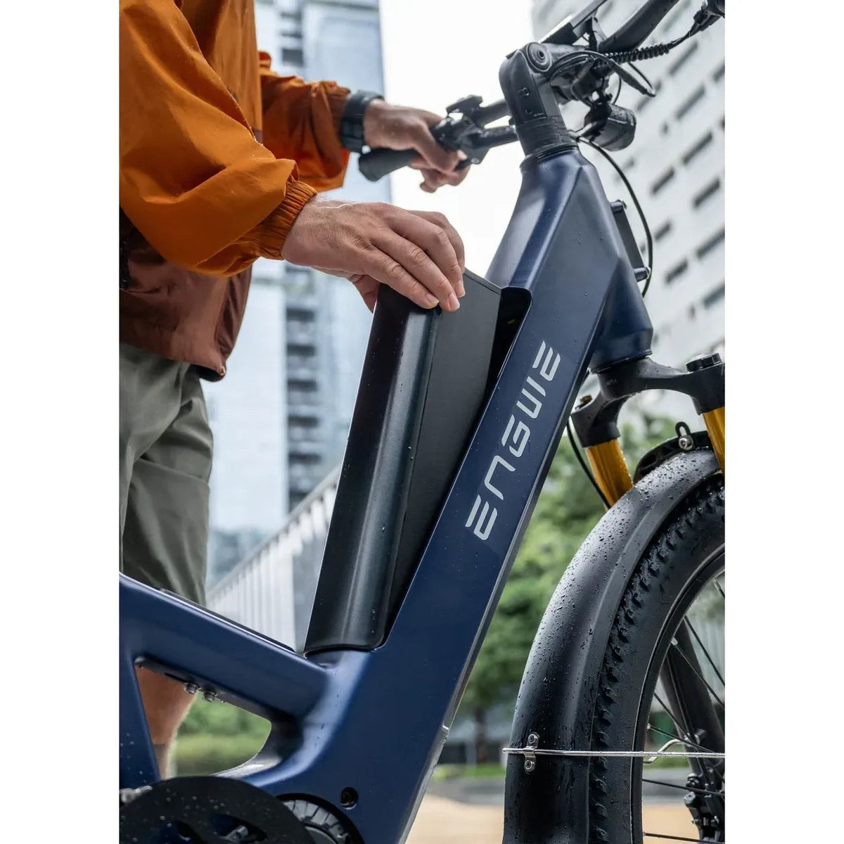 ENGWE E26 3.0 Pro eSUV E-Bike, Mittelmotor 100 Nm, 720 Wh, Vollfederung, Grau – Bild 2