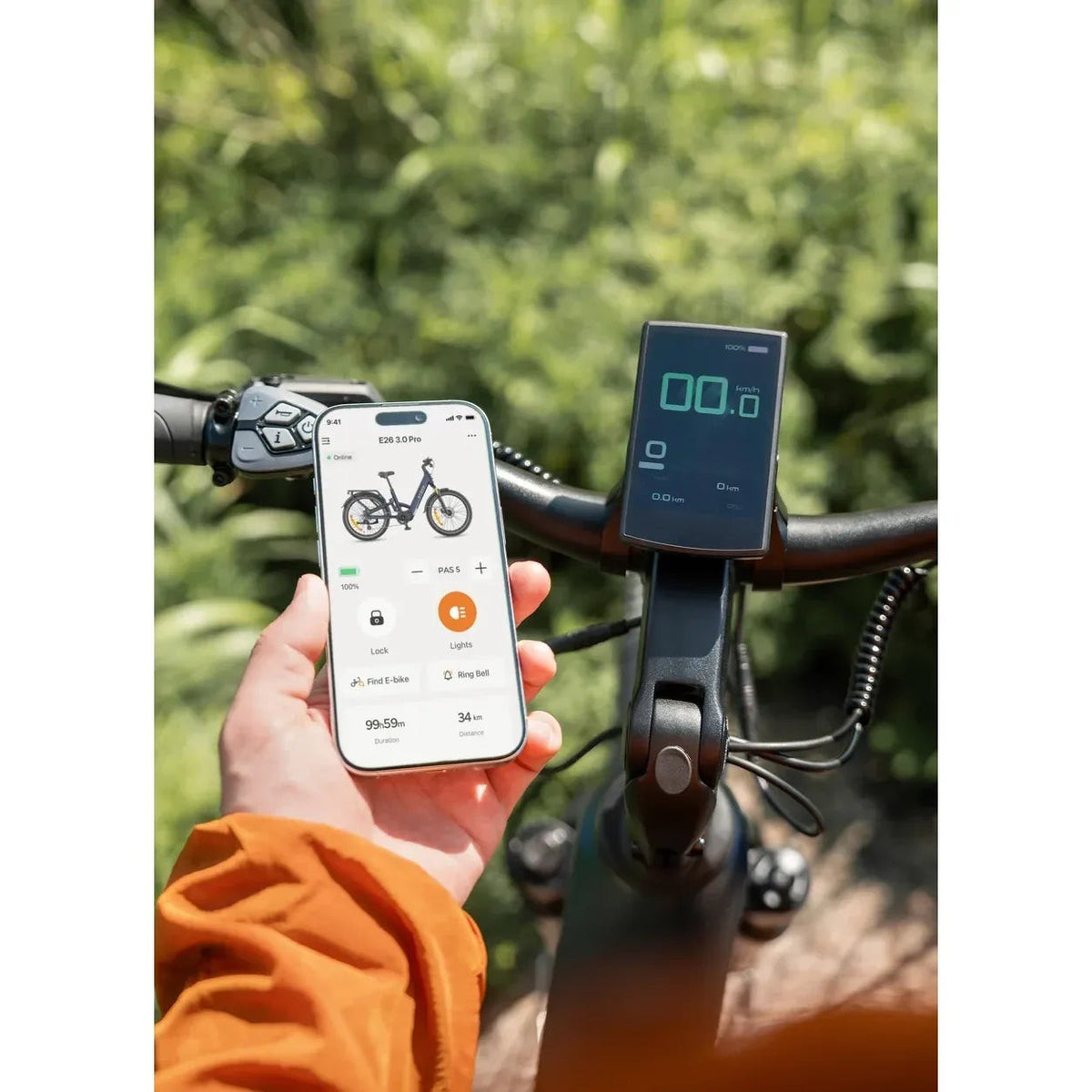 ENGWE E26 3.0 Pro eSUV E-Bike, Mittelmotor 100 Nm, 720 Wh, Vollfederung, Grau – Bild 9
