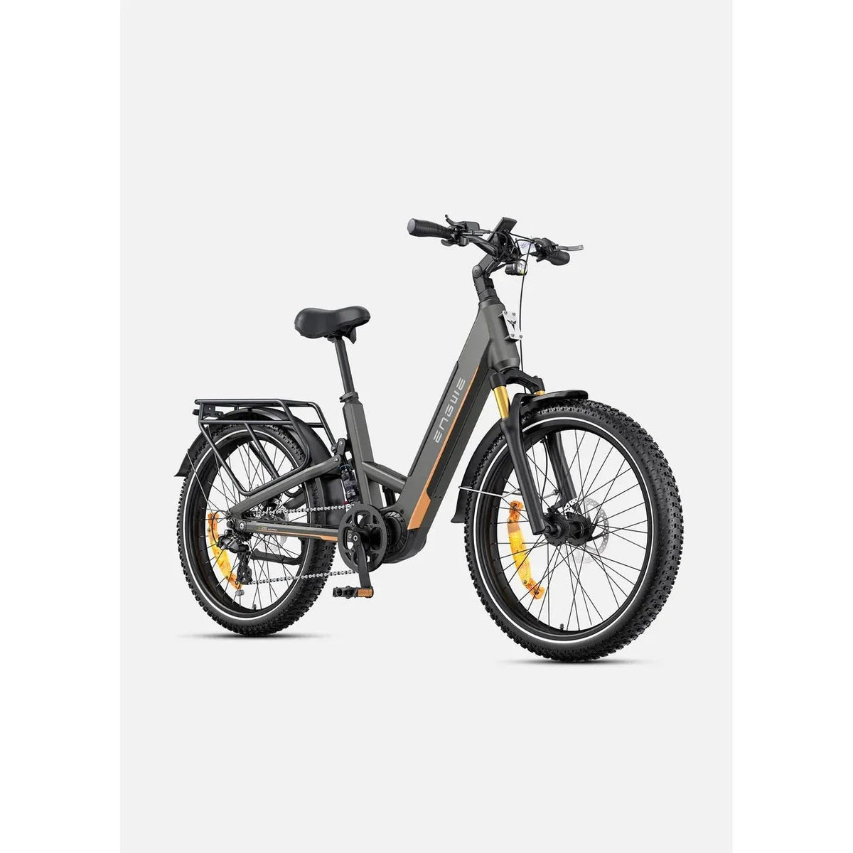 ENGWE E26 3.0 Pro eSUV E-Bike, Mittelmotor 100 Nm, 720 Wh, Vollfederung, Grau – Bild 14