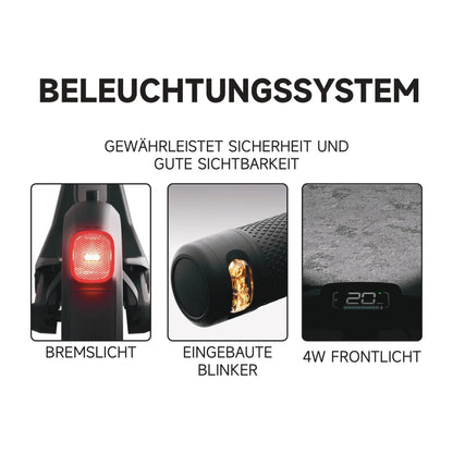 Segway Ninebot E3 Pro D E-Scooter, 400 W, 368 Wh, Straßenzulassung, 20 km/h – Bild 4