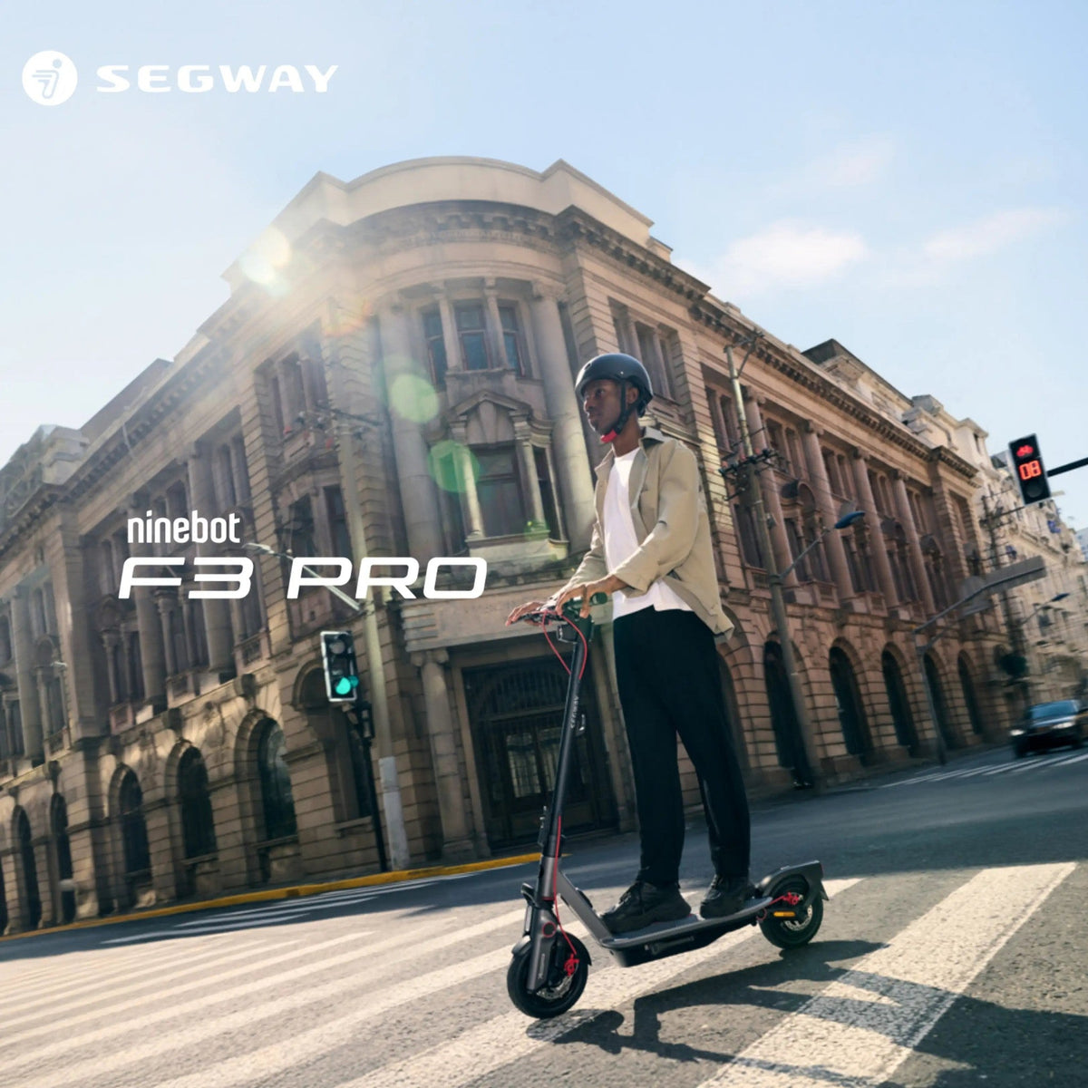 Segway Ninebot F3 Pro D E-Scooter, 500 W, 477 Wh, ABE Straßenzulassung, 20 km/h – Bild 1