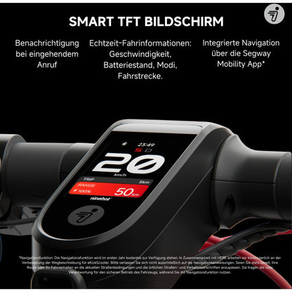 Segway Ninebot F3 Pro D E-Scooter, 500 W, 477 Wh, ABE Straßenzulassung, 20 km/h – Bild 5