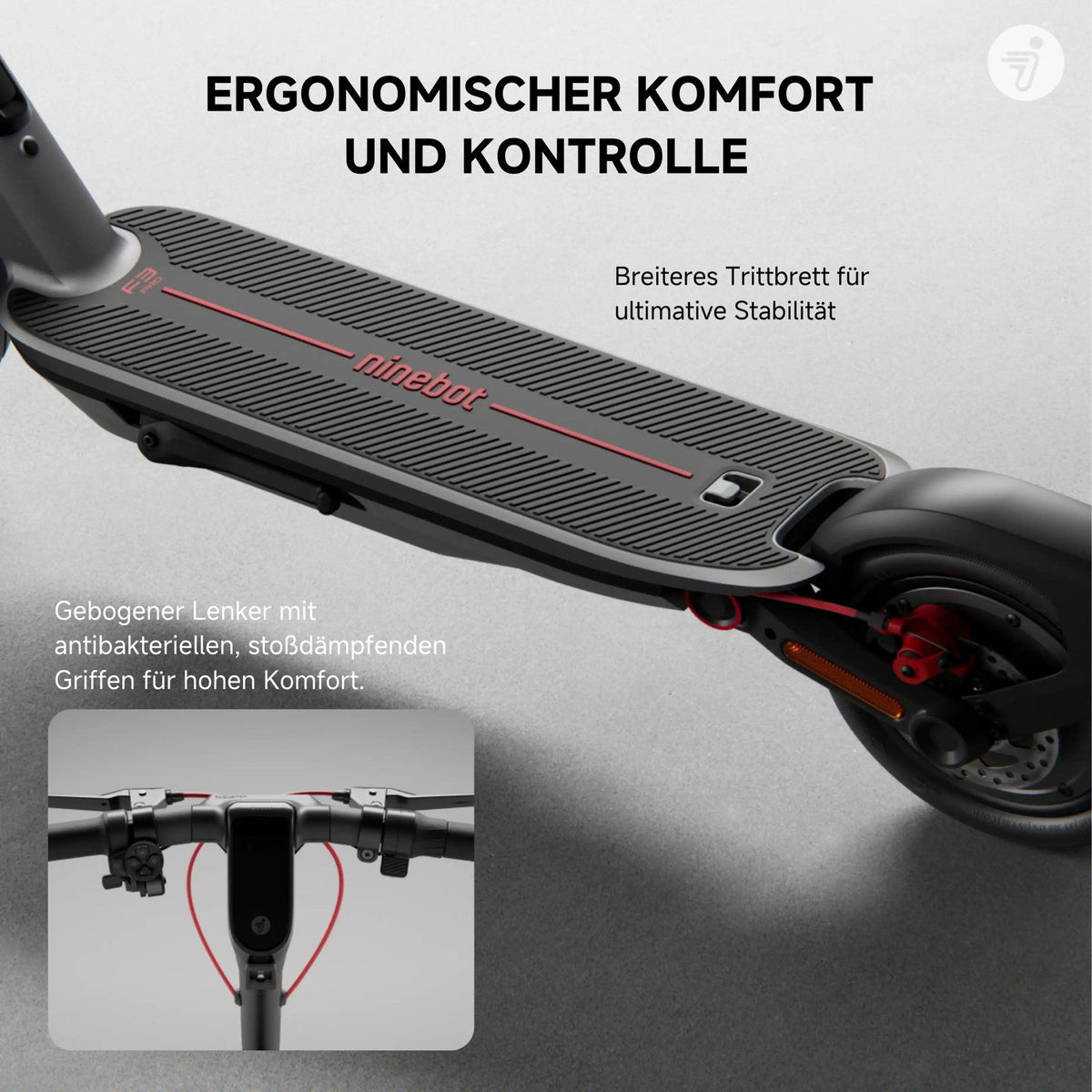 Segway Ninebot F3 Pro D E-Scooter, 500 W, 477 Wh, ABE Straßenzulassung, 20 km/h – Bild 6