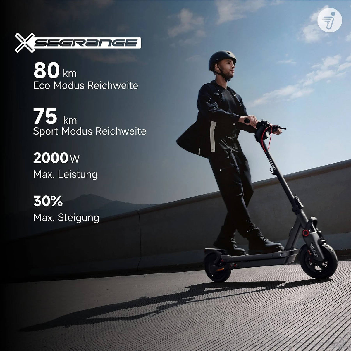 Segway Ninebot MAX G3 D E-Scooter, 11 Zoll, ABE Straßenzulassung, 20 km/h – Bild 1