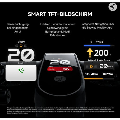 Segway Ninebot MAX G3 D E-Scooter, 11 Zoll, ABE Straßenzulassung, 20 km/h – Bild 2