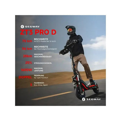 Segway Ninebot ZT3 Pro D E-Scooter, 500 W, 597 Wh, ABE Straßenzulassung, 20 km/h – Bild 1