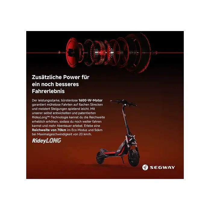 Segway Ninebot ZT3 Pro D E-Scooter, 500 W, 597 Wh, ABE Straßenzulassung, 20 km/h – Bild 2