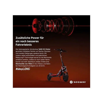 Segway Ninebot ZT3 Pro D E-Scooter, 500 W, 597 Wh, ABE Straßenzulassung, 20 km/h – Bild 2